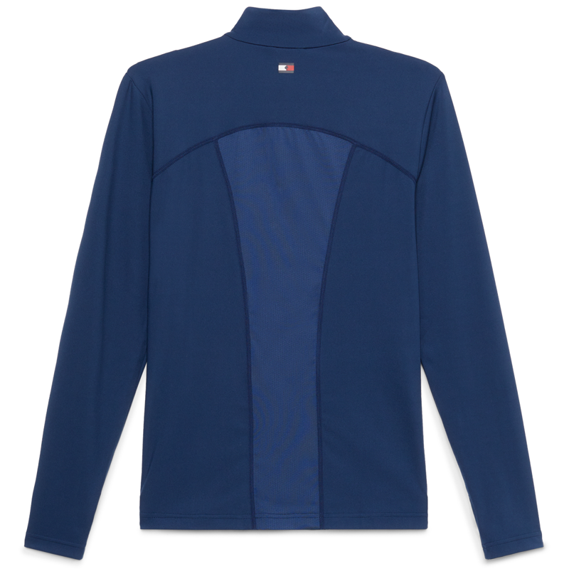 Tommy Hilfiger Women's Thermo 1/4 Zip Base Layer - Indigo Blue-1